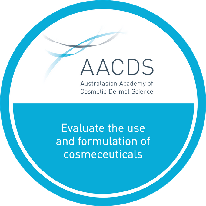 Formulation of Cosmeceuticals AACDS badge